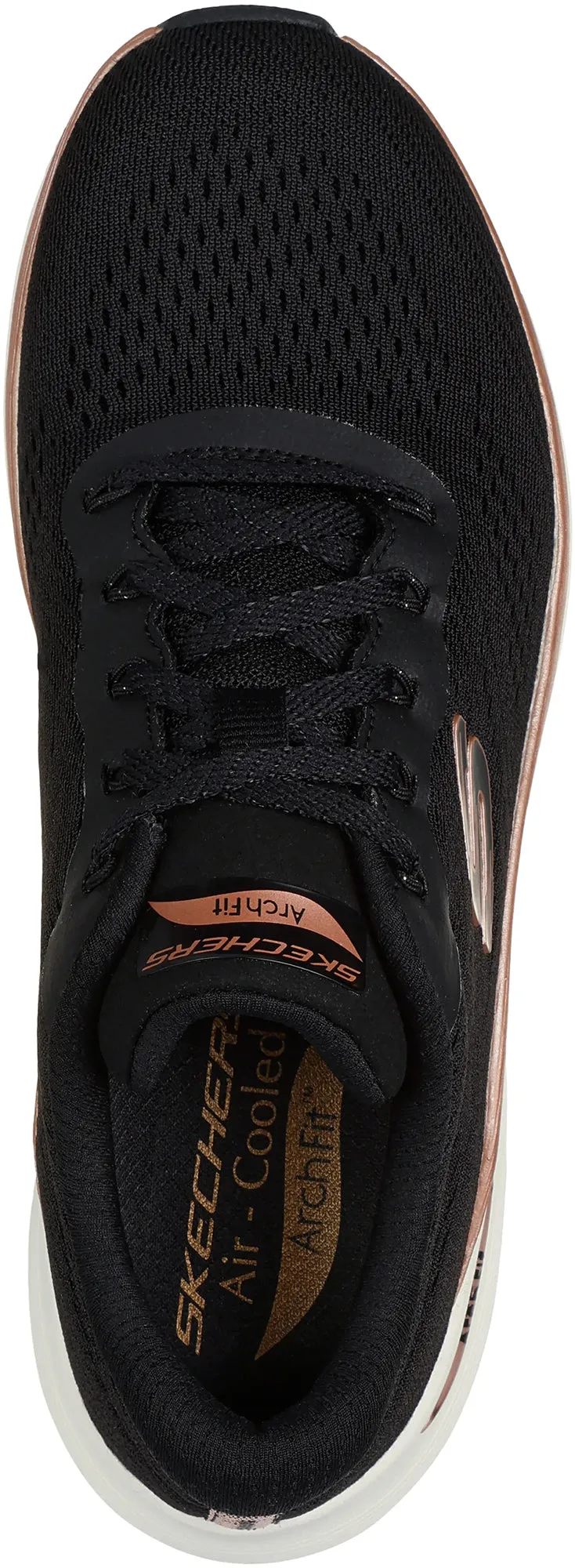 Skechers Arch Fit 2.0 Glow The Distance Womens Shoes - Black