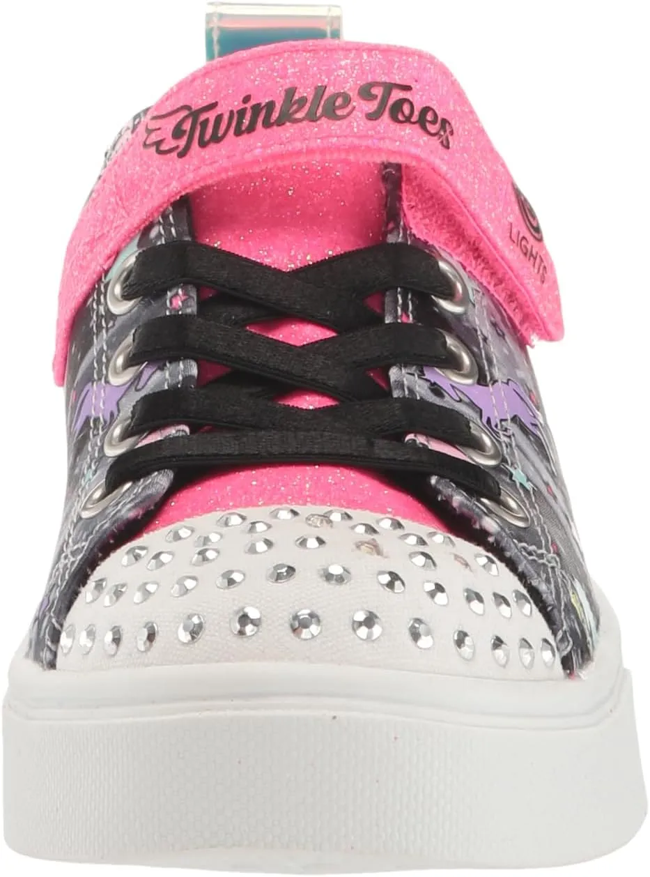 Skechers Girl's Twinkle Sparks Ice-Heather Sneaker