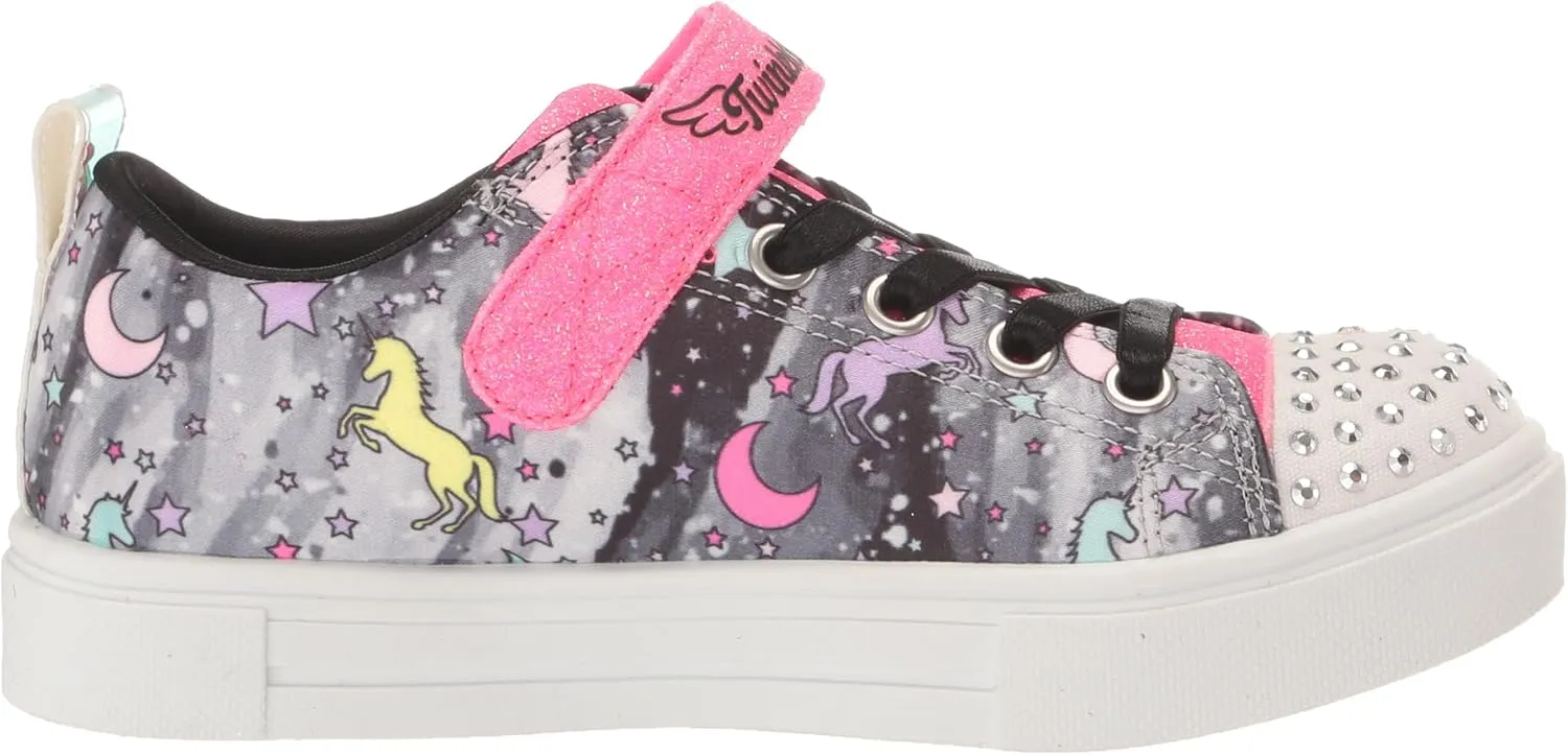 Skechers Girl's Twinkle Sparks Ice-Heather Sneaker