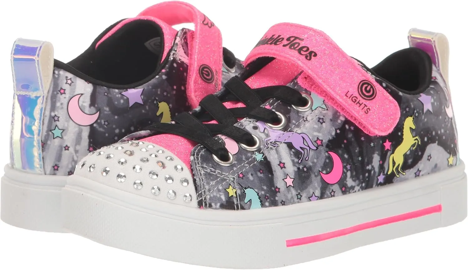 Skechers Girl's Twinkle Sparks Ice-Heather Sneaker