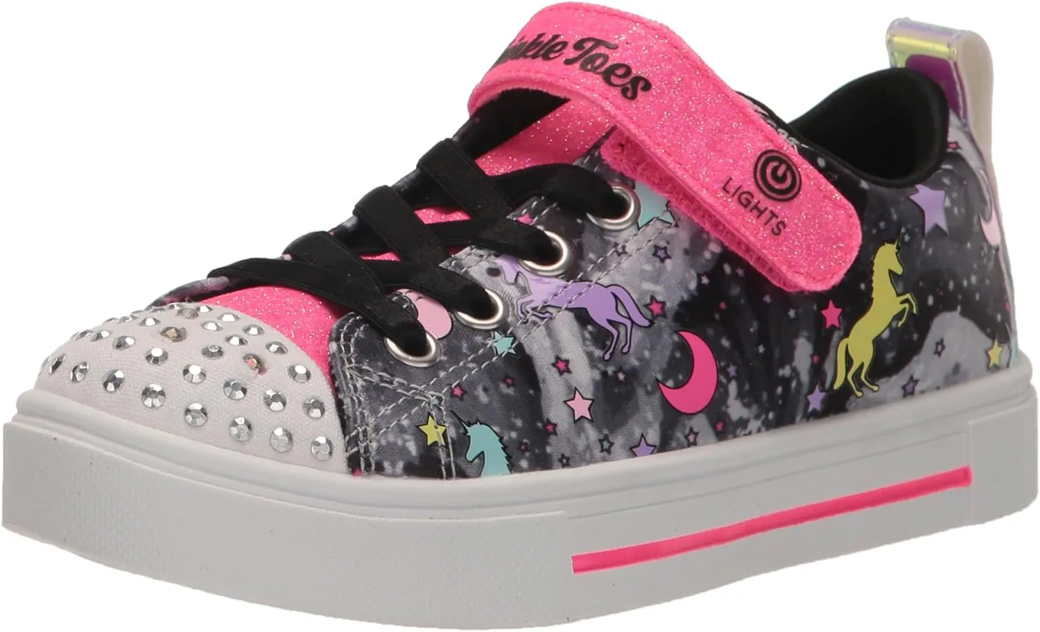 Skechers Girl's Twinkle Sparks Ice-Heather Sneaker