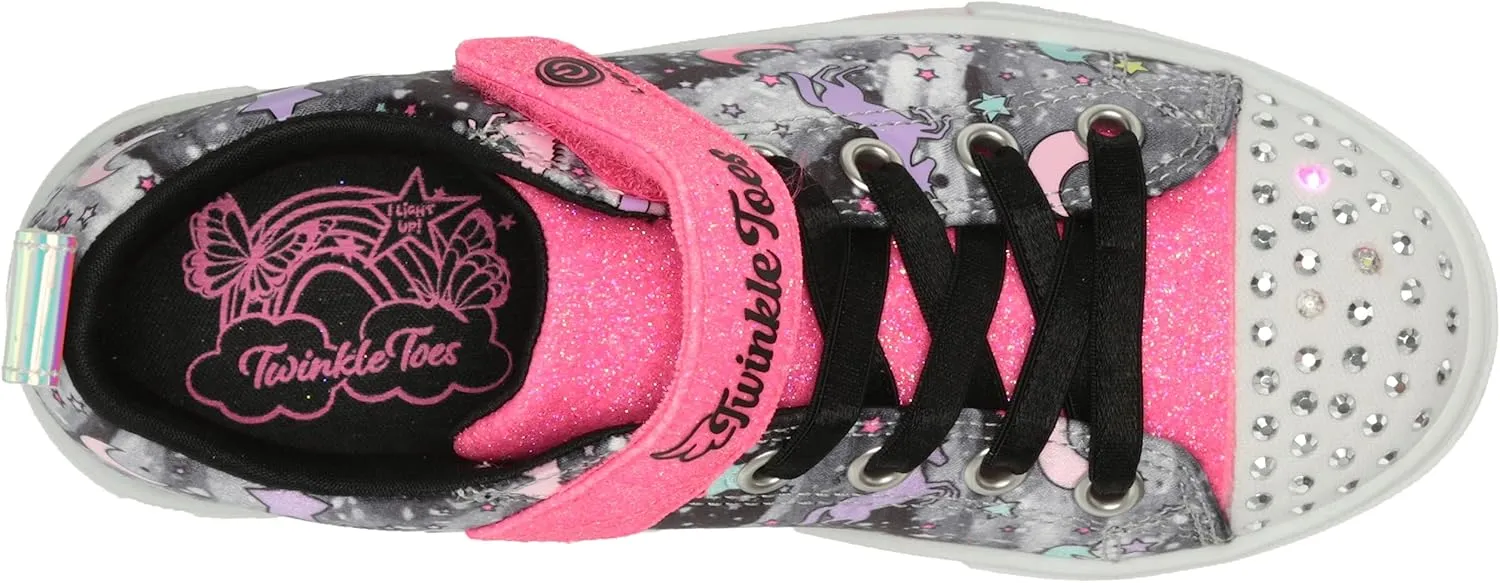 Skechers Girl's Twinkle Sparks Ice-Heather Sneaker