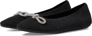 Skechers Modern Comfort Women's Women's Cleo Point-GLIZTY Haze Ballet Flat, Black, 5