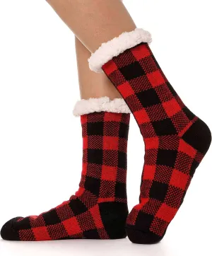 Slipper Socks Fuzzy Fluffy Cabin Cozy Winter Thick Warm