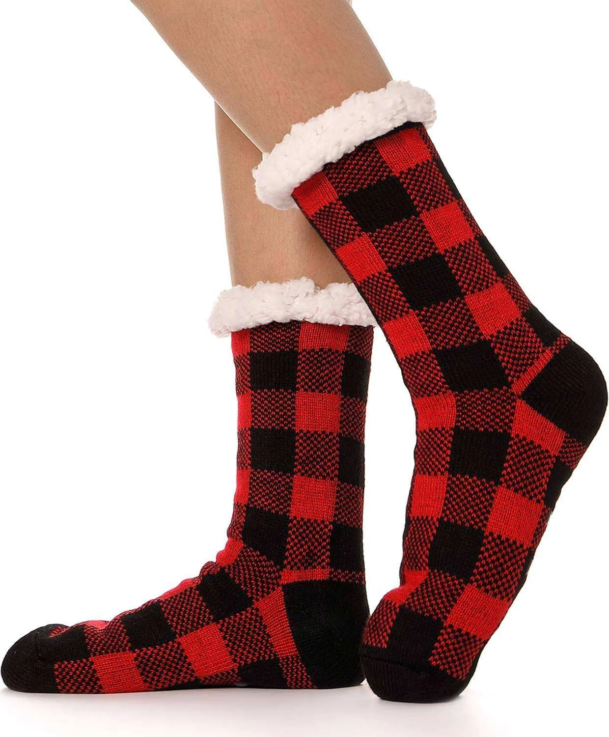Slipper Socks Fuzzy Fluffy Cabin Cozy Winter Thick Warm