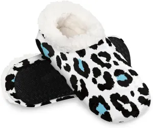 Slippers for Women Leopard Print Animal Warm Soft Cozy Warm House Slipper