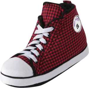 Slippers for Women, Warm Winter Women's Indoor House Slipper Sneaker Boots (Lattice Red, 6)