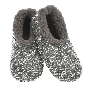 Snoozies Classic Style Slipper | Silver Glam