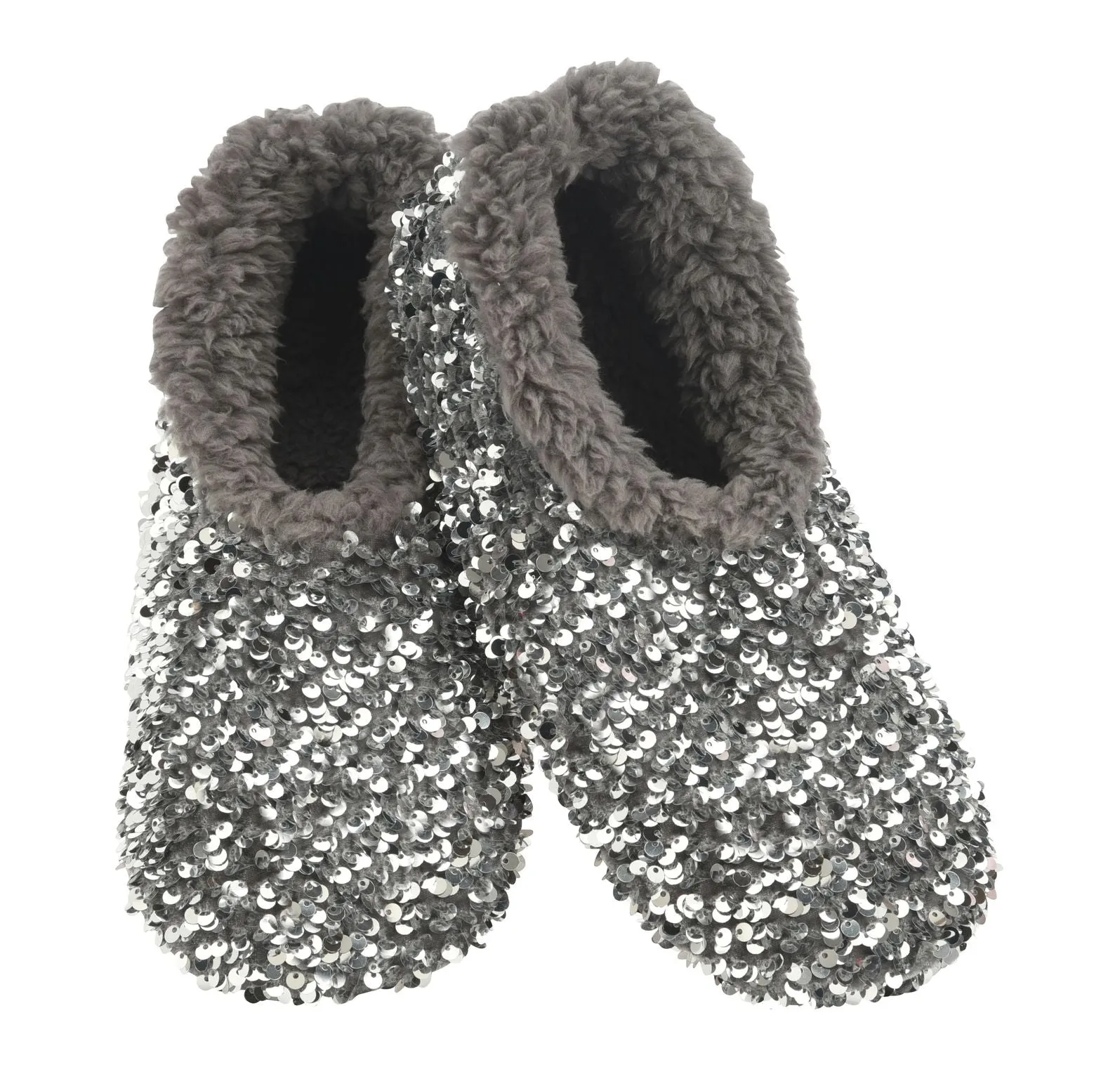 Snoozies Classic Style Slipper | Silver Glam
