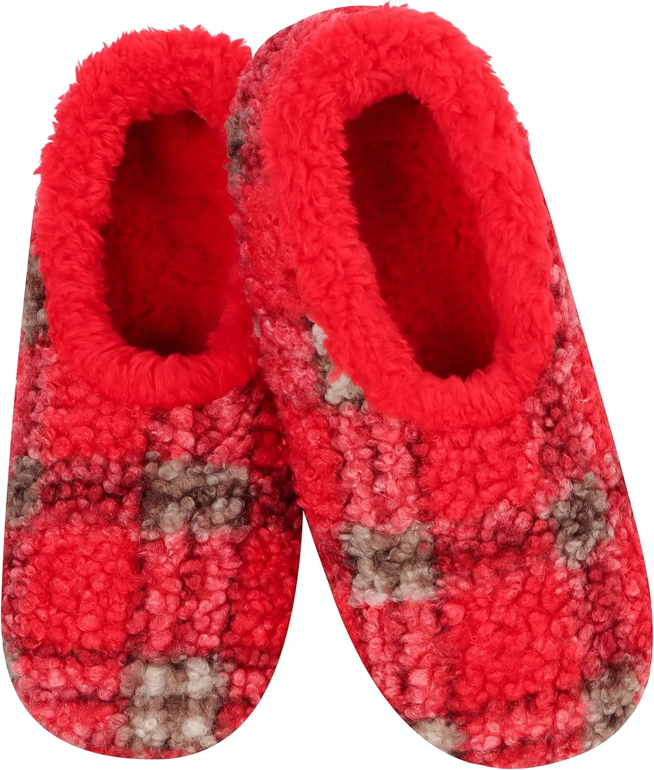 Snoozies Mens Slippers - House Slippers for Men - PLAID