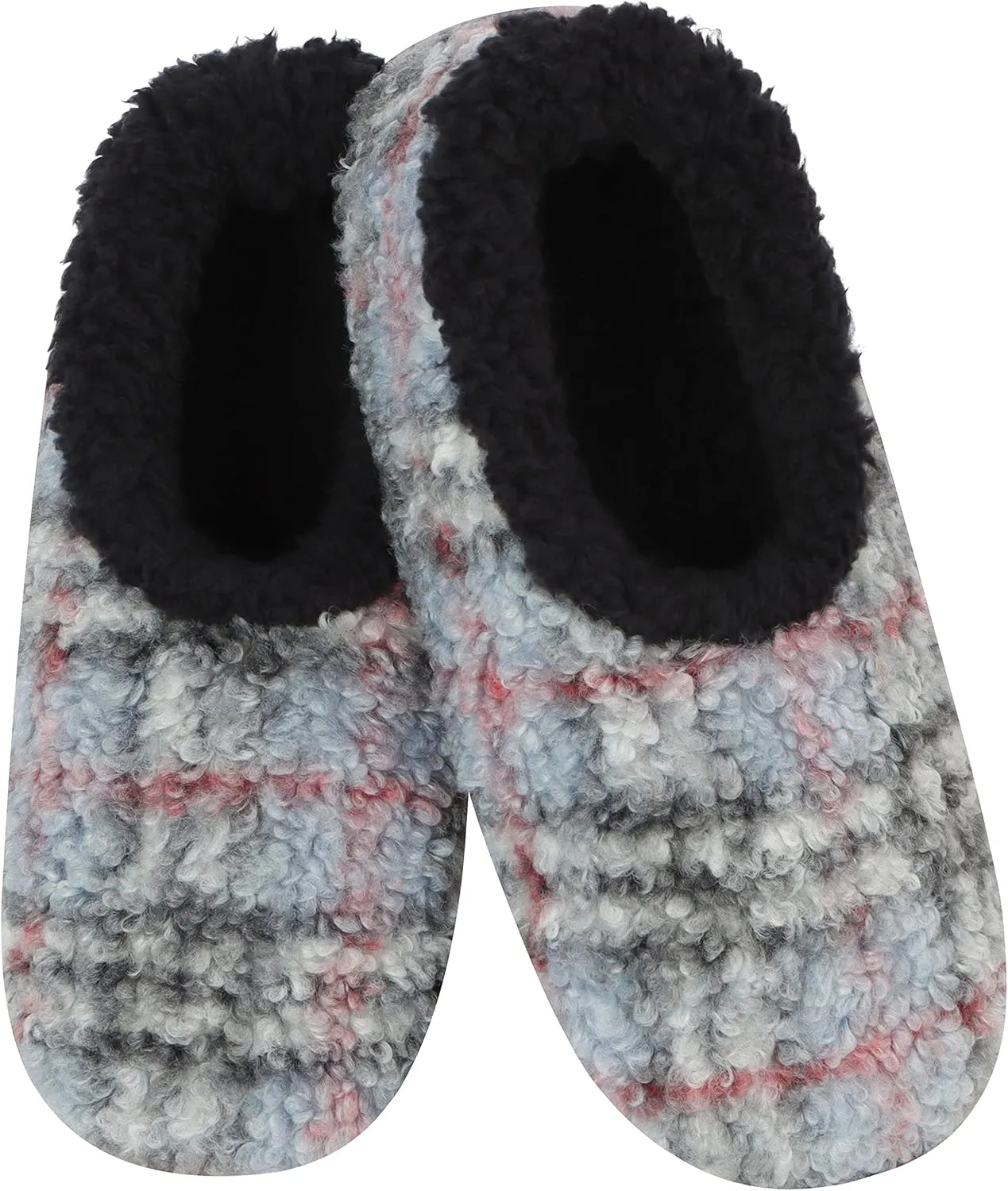 Snoozies Mens Slippers - House Slippers for Men - PLAID