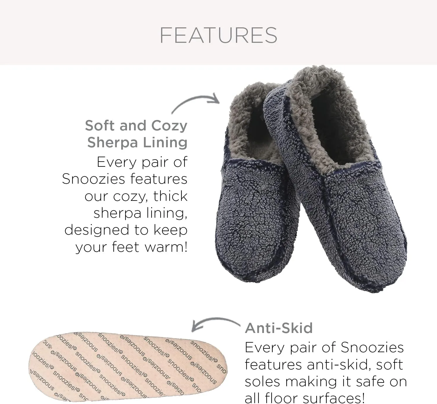 Snoozies Mens Slippers - House Slippers for Men - PLAID