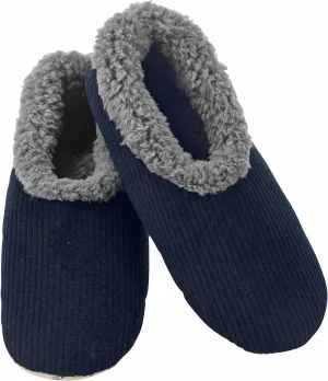 Snoozies Mens Slippers Indoor Plaid, Cord, or Camo, Sherpa Fleece-Lined Slippers Socks Non-Skid, Mens House Shoes, Male Gifts