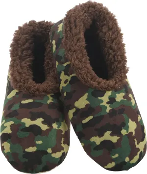 Snoozies Mens Slippers Indoor Plaid, Cord, or Camo, Sherpa Fleece-Lined Slippers Socks Non-Skid, Mens House Shoes, Male Gifts