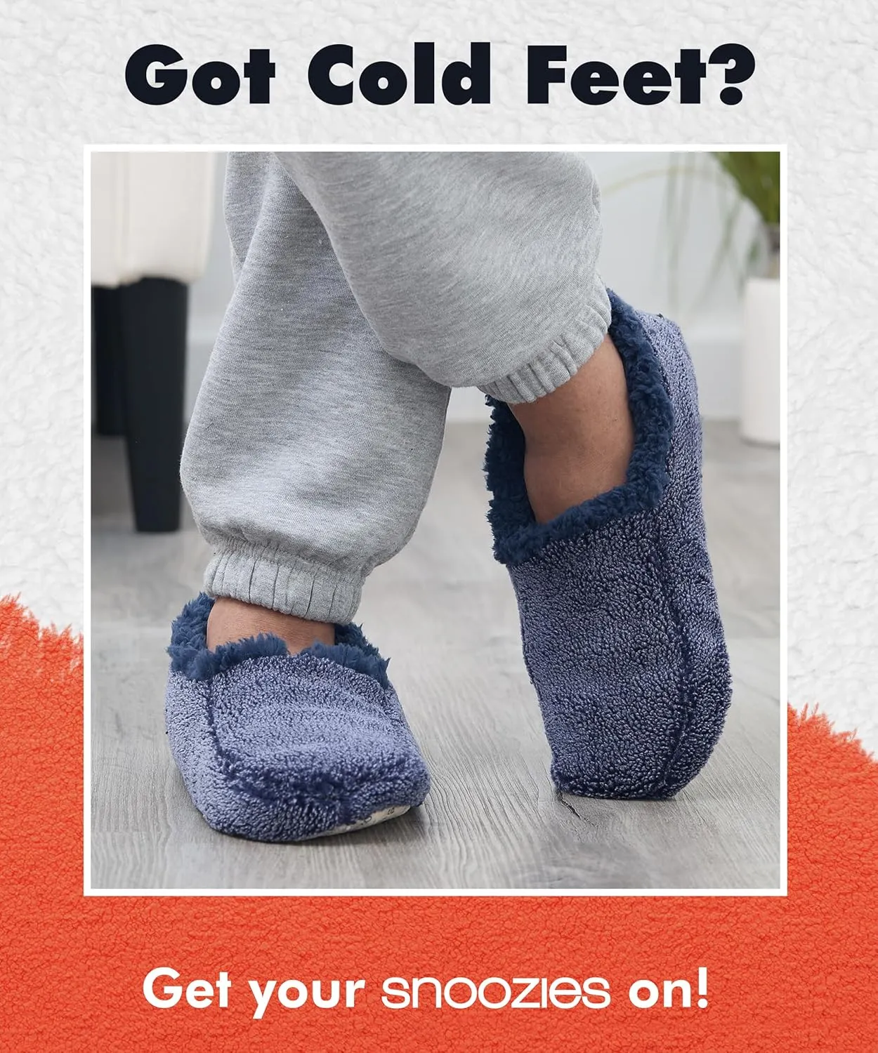 Snoozies Mens Two Tone Fleece Lined Slippers - Comfortable Slippers for Men - Two Tones
