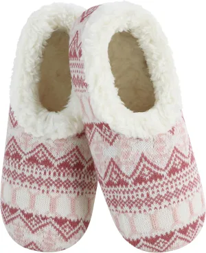 Snoozies Nordic Sherpa-Lined Cozy Slipper Socks for Women Indoor, Womens Warm Slippers for Winter, Soft Slippers for Women