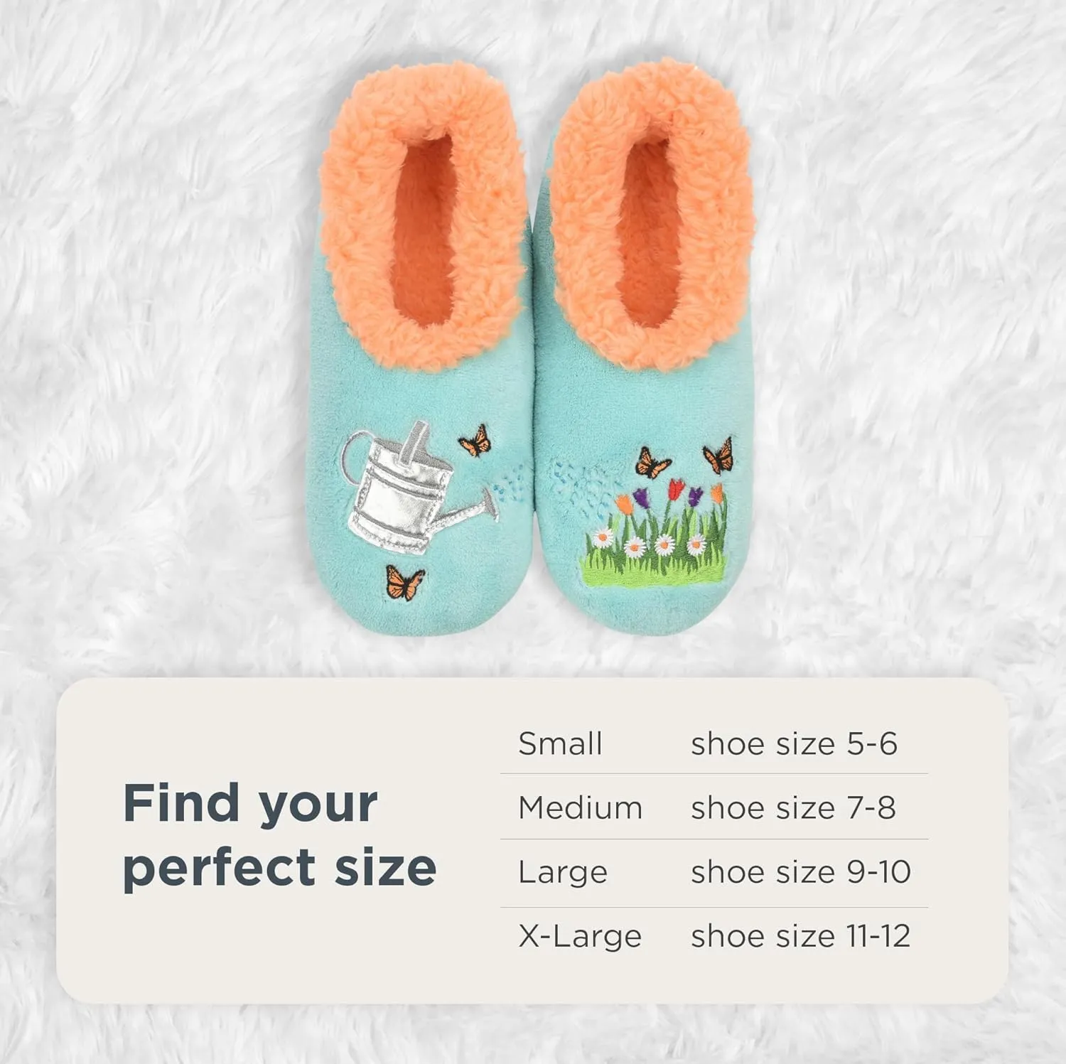 Snoozies Pairable Slipper Socks - Funny House Slippers for Women, Non-Slip Fuzzy Slipper Socks