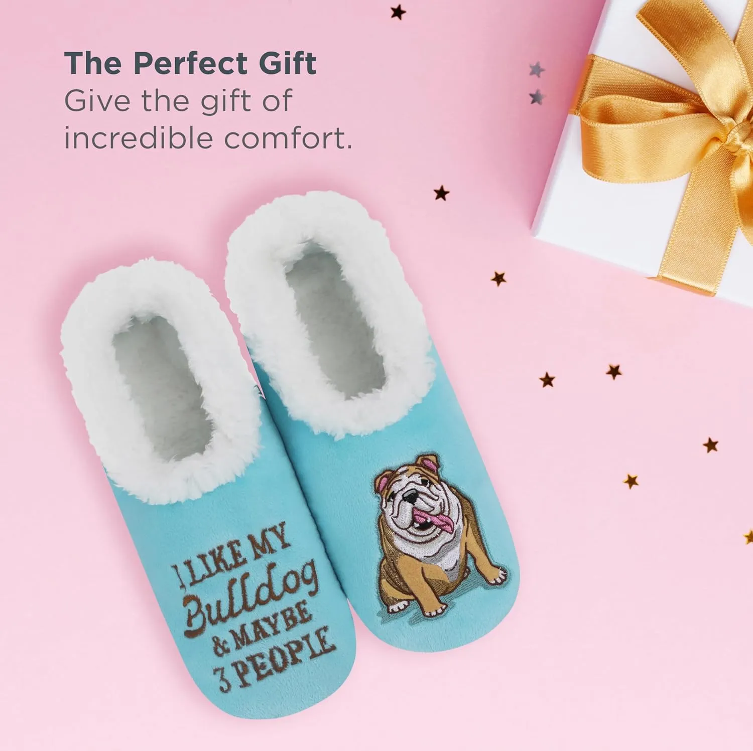 Snoozies Pairable Slipper Socks - Non-Slip Fuzzy Slippers for Women