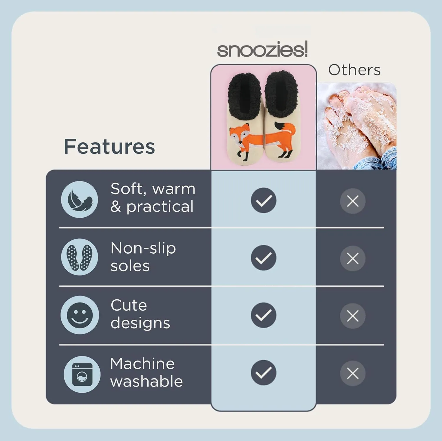 Snoozies Pairable Slipper Socks - Slippers for Women, Non-Slip Fuzzy Slipper Socks