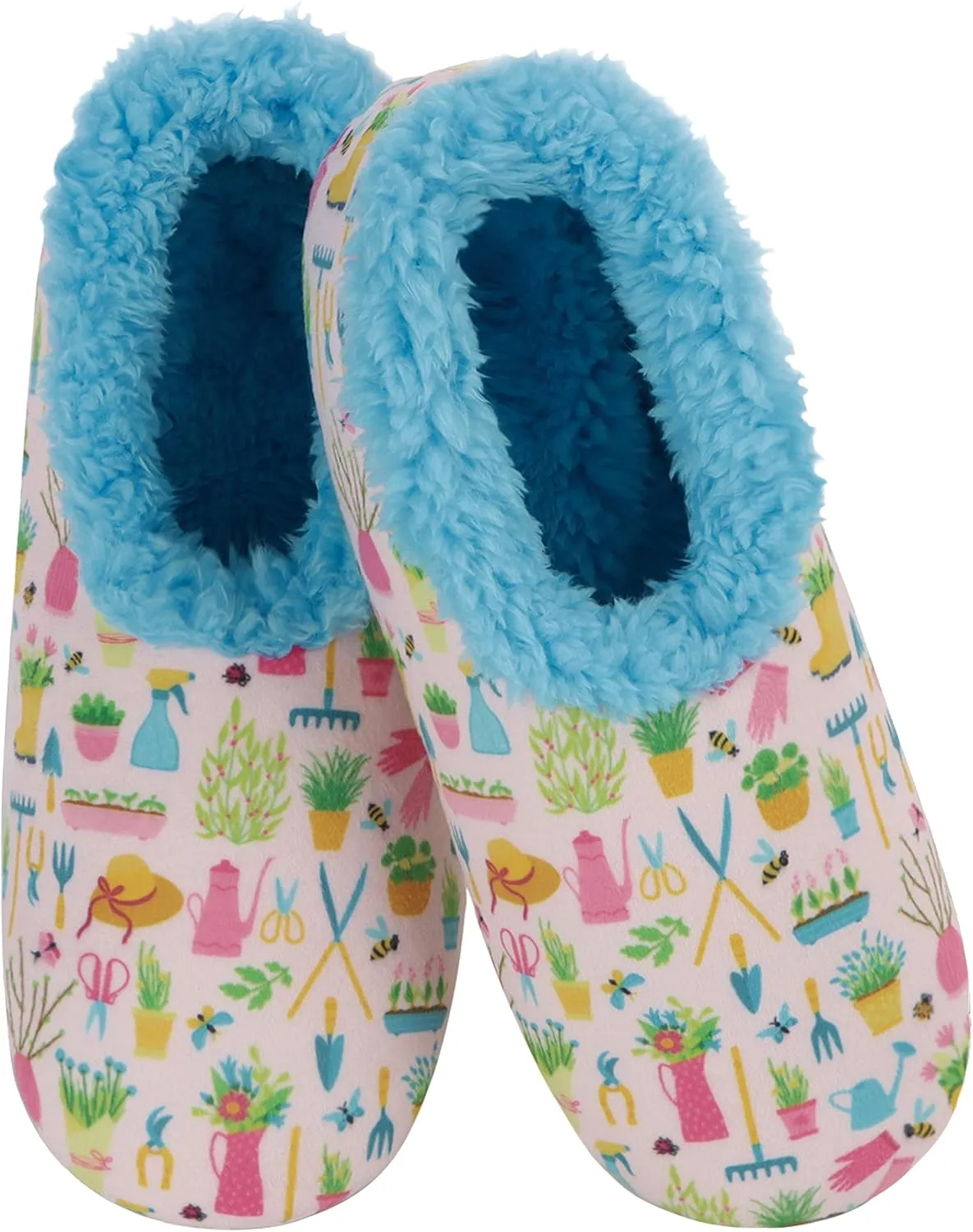 Snoozies Slipper Socks for Women Indoor, Cozy Sherpa-Lined Womens Slippers Non-Skid, Ladies Gifts
