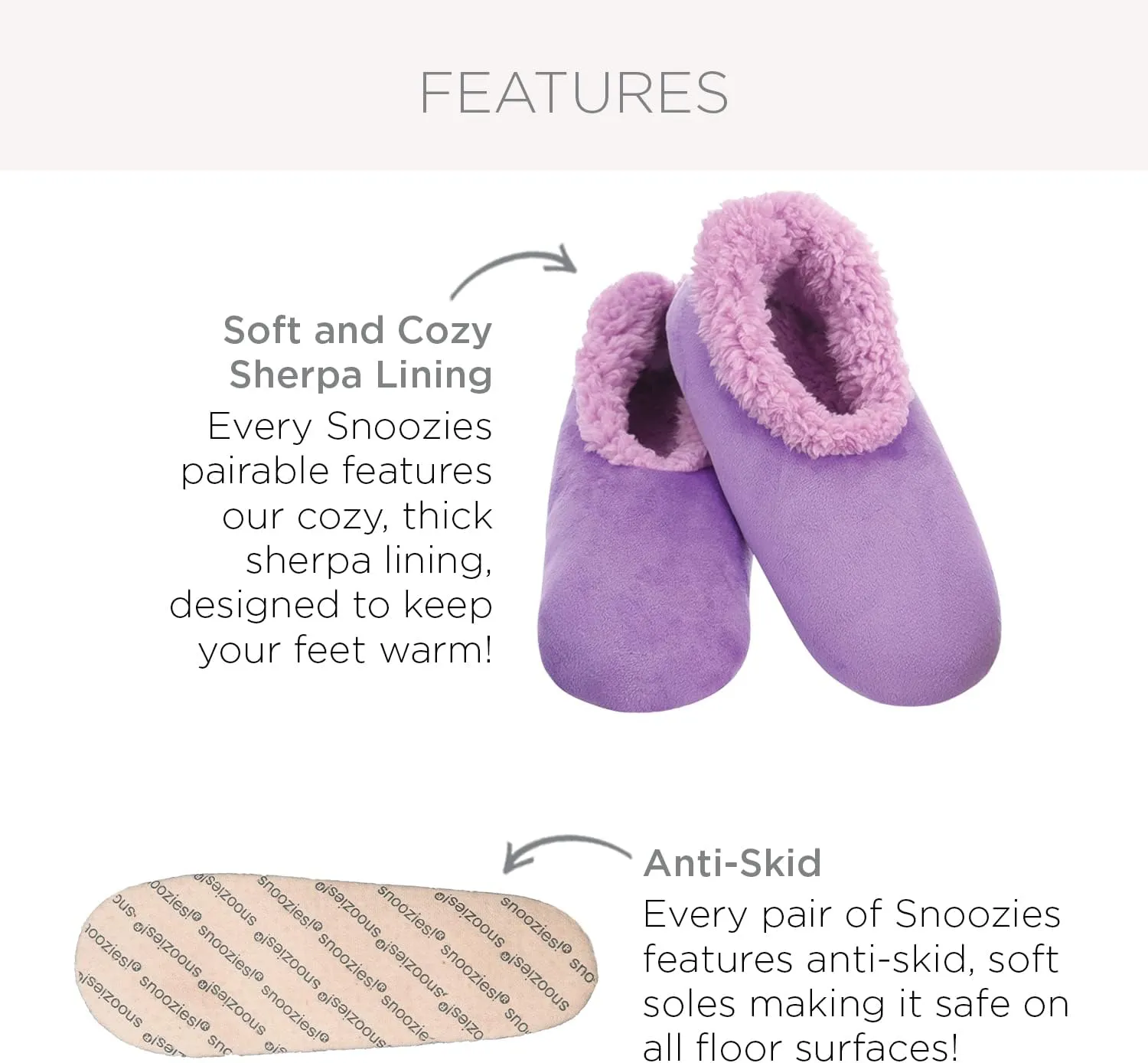 Snoozies Womens slipper socks - Animal Print - House slipper socks for Women