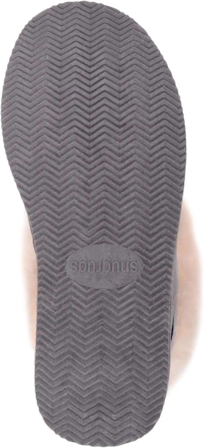 SNUGRUGS Fern, Women's Sheepskin Slipper Boot with Rubber Sole