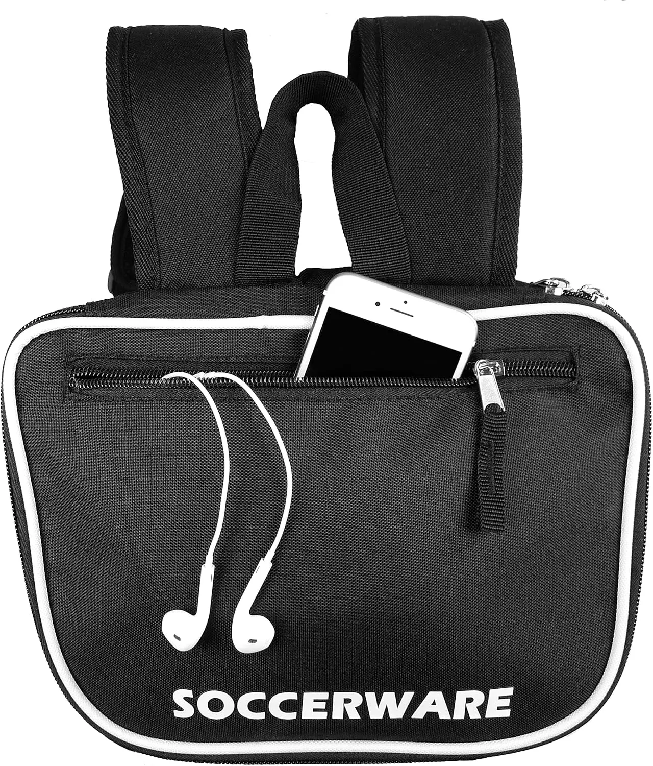 Soccer Backpack with Ball Holder Compartment - for Boys & Girls | Bag Fits All Soccer Equipment & Gym Gear (Black)