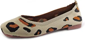 SOFMUO Women's Flats Shoes Knitted Lightweight Casual Slip On Loafers Soft Comfort Breathable Mesh Work Ballet Shoes…