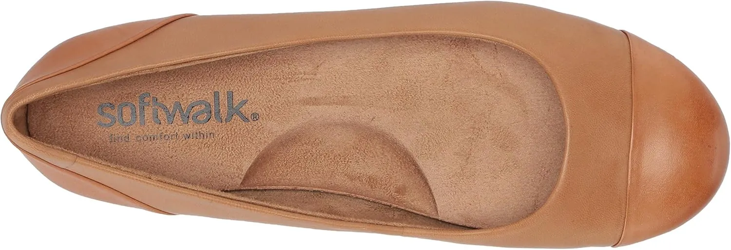 SoftWalk Women's Sonoma Cap Toe Ballet Flat