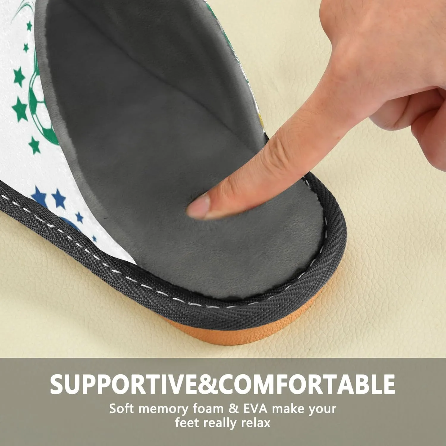 Spa Slippers Indoor House Fuzzy Slippers Soft Memory Foam Non-Slip Home Slipper Winter Shoes For Bedroom Hotel Travel 4-11