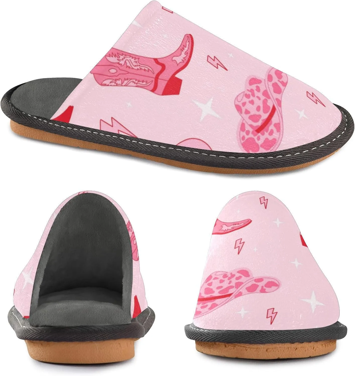 Spa Slippers Indoor House Fuzzy Slippers Soft Memory Foam Non-Slip Home Slipper Winter Shoes For Bedroom Hotel Travel 4-11