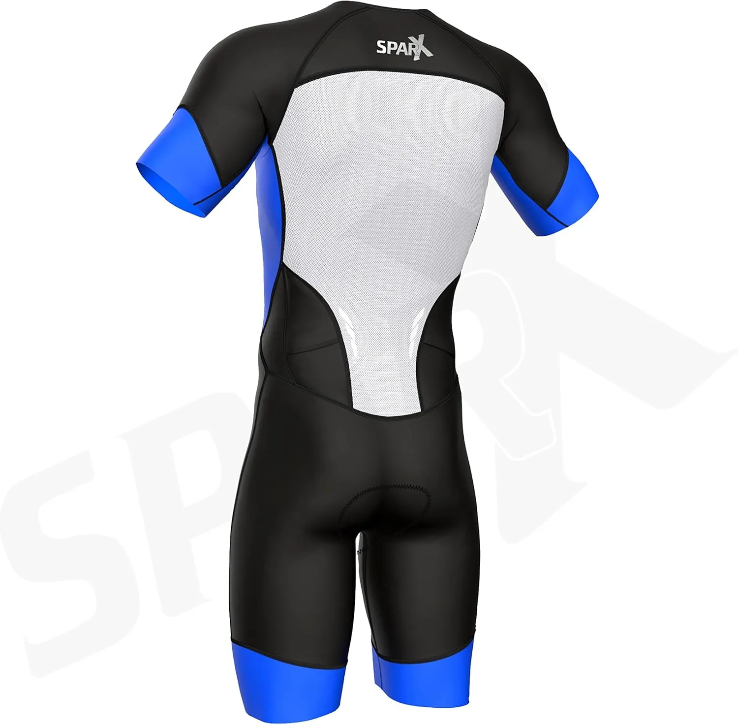 Sparx Men's Elite Sleeved Triathlon Suit Short Sleeve Trisuit SpeedSuit Skinsuit Swim-Bike-Run