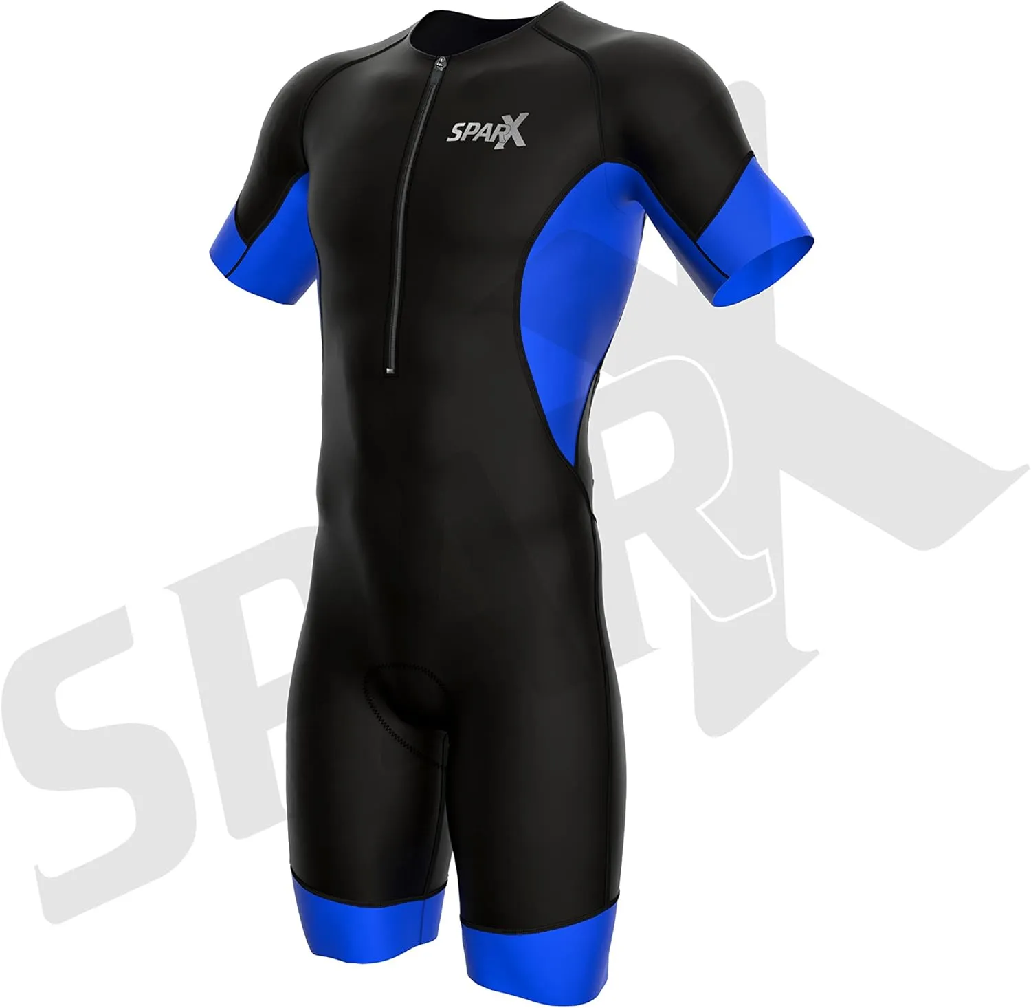 Sparx Men's Elite Sleeved Triathlon Suit Short Sleeve Trisuit SpeedSuit Skinsuit Swim-Bike-Run