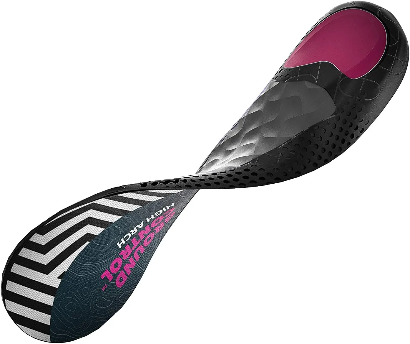 Spenco Ground Control Shoe Insoles for Women and Men, High Arch, Women's 13-14 / Men's 12-13
