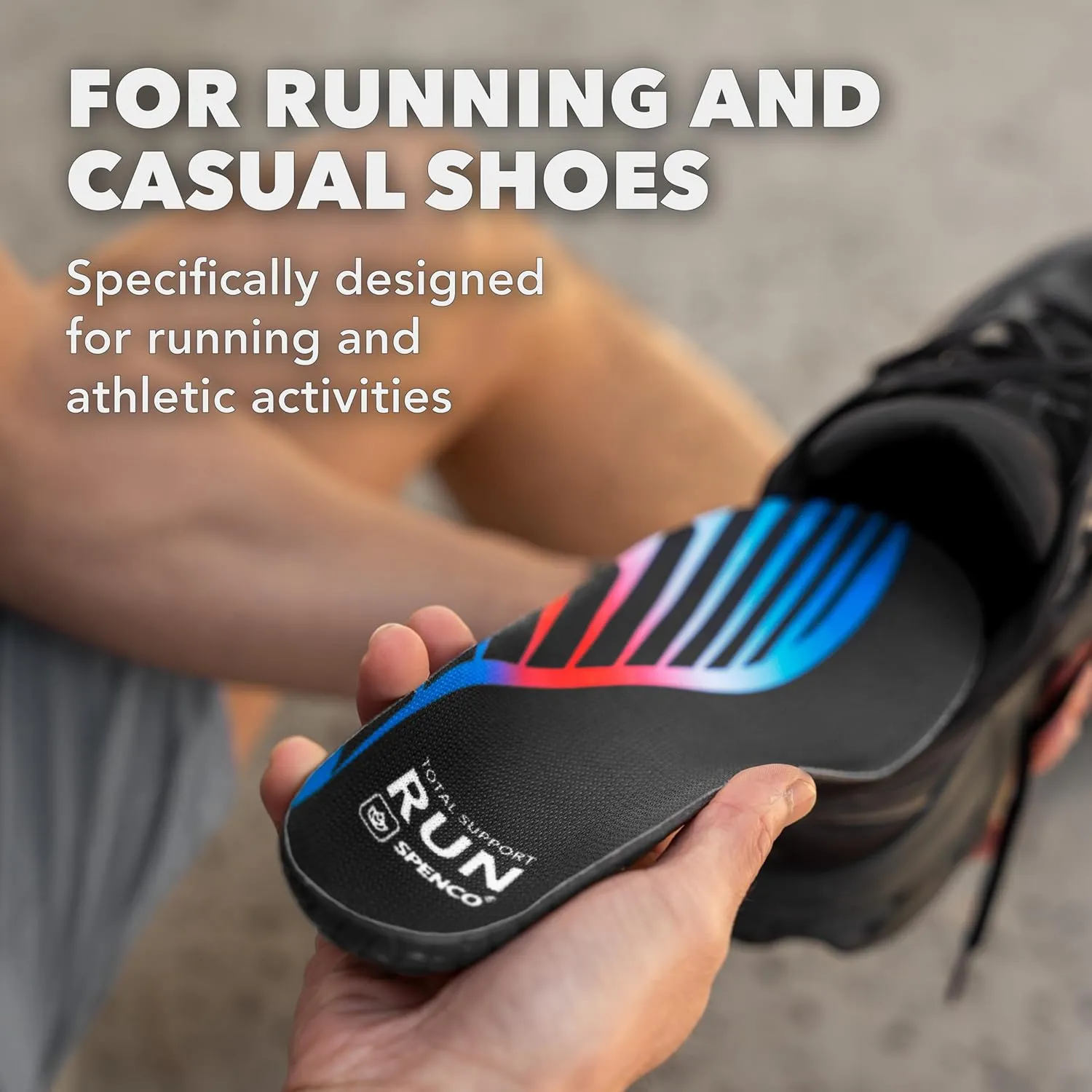 Spenco Total Support Run Shoe Insole Men's 10-11.5/ Women's 11-12.5