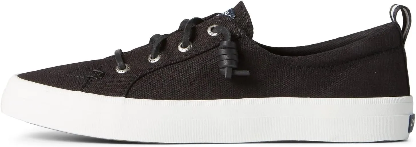 Sperry Women's Crest Vibe Sneaker, Black, 10