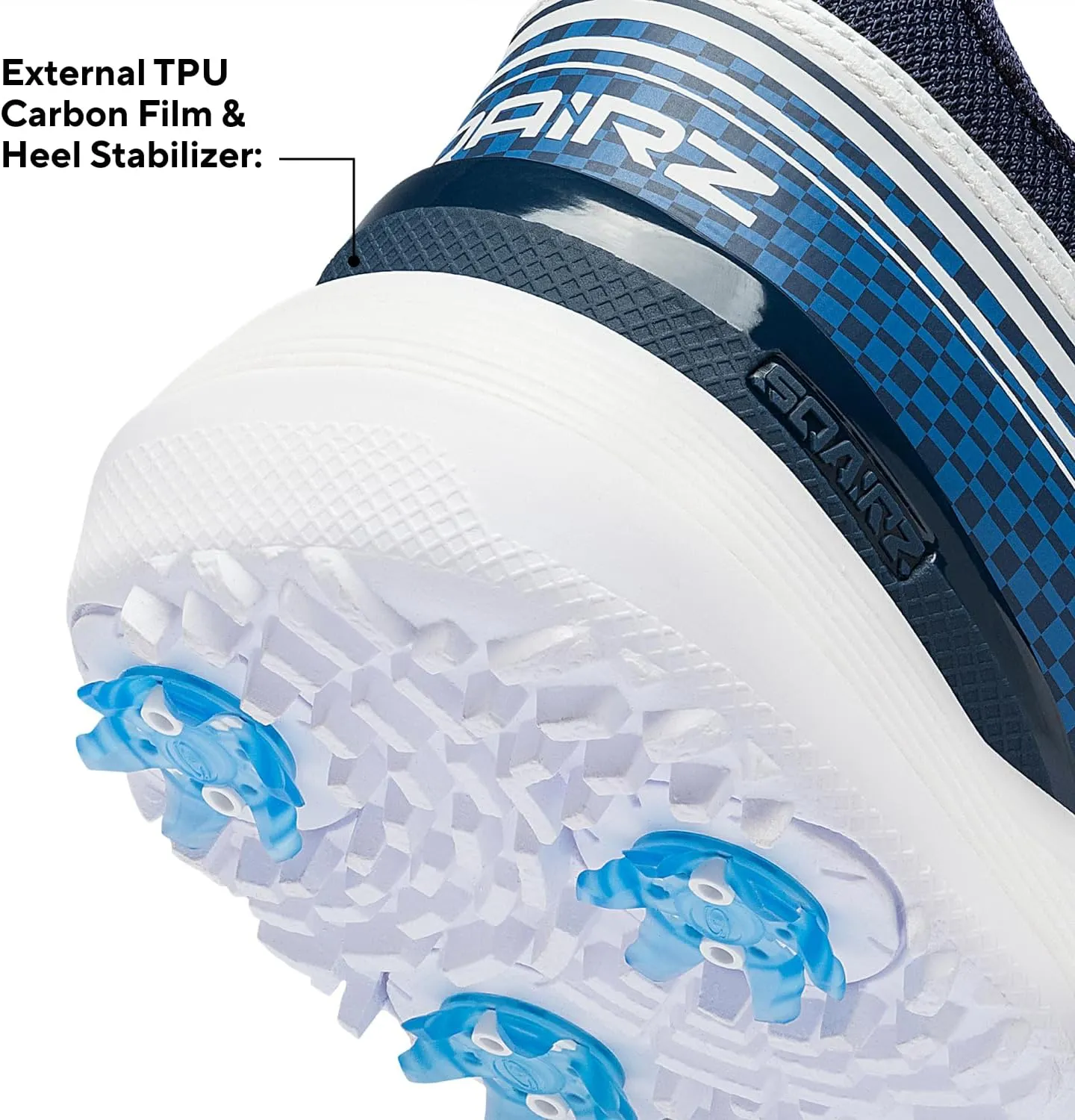 SQAIRZ Speed ProS2 Men's Athletic Golf Shoes, Designed for Balance & Performance, Replaceable Spikes, Waterproof