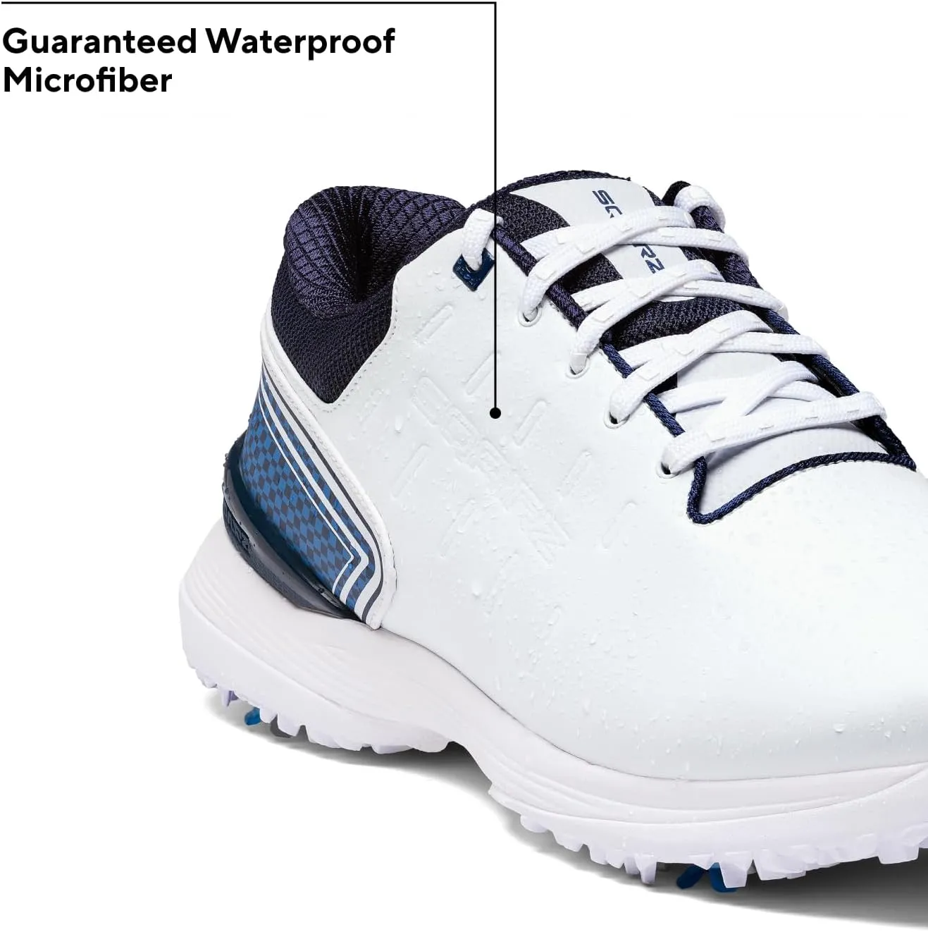 SQAIRZ Speed ProS2 Men's Athletic Golf Shoes, Designed for Balance & Performance, Replaceable Spikes, Waterproof