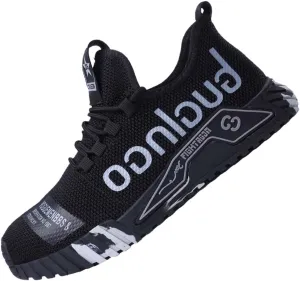 Steel Toe Shoes for Men's Indestructible Work Shoes,Mens Work Safety Outdoor Protection Footwear Industrial and Construction,