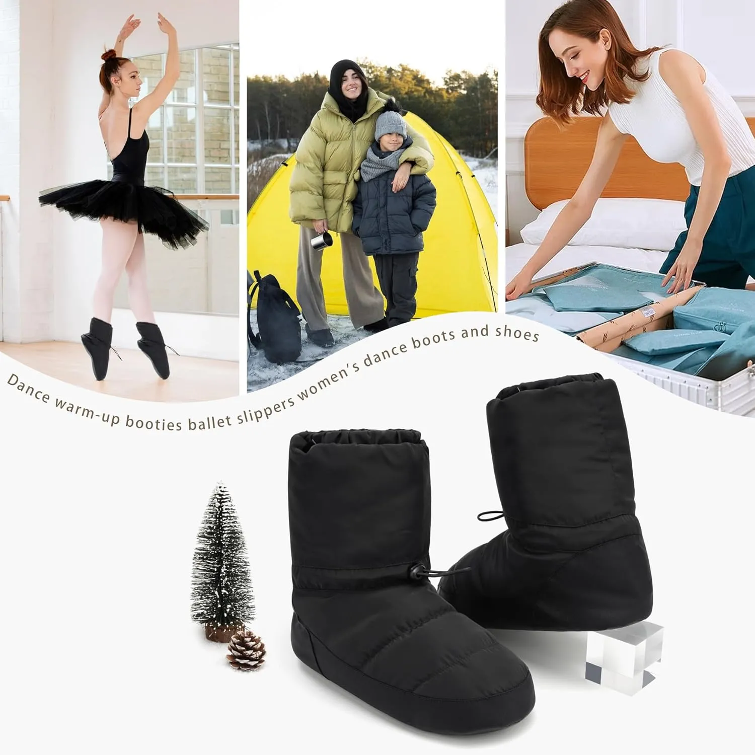 Stelle Dance Warm Up Booties Ballet Slipper Women's Dance Boots Shoes