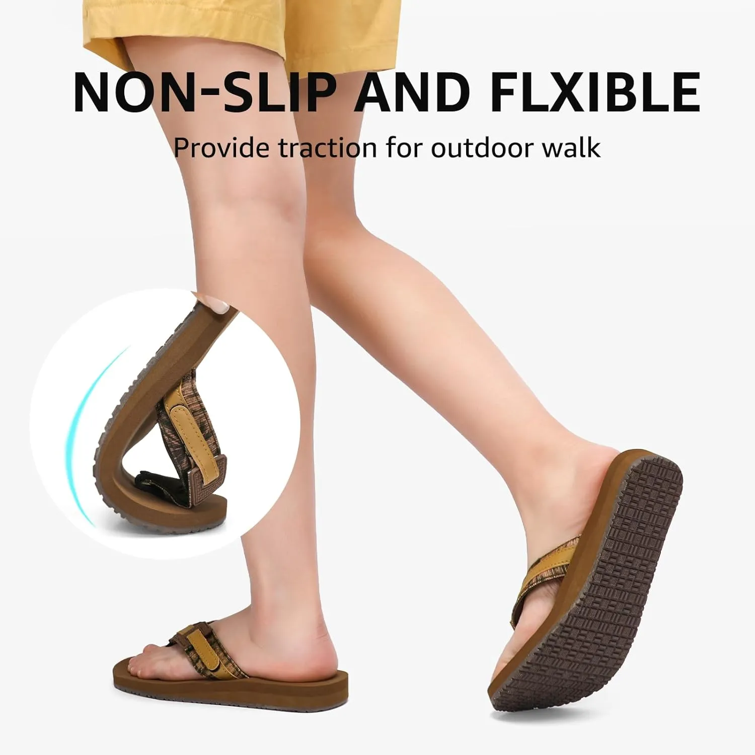STQ Orthopedic Flip Flops for Women丨Beach Sandals with Arch Support for Plantar Fasciitis Relief