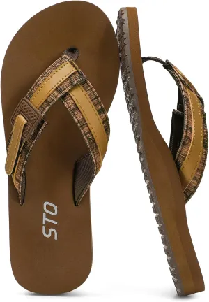 STQ Orthopedic Flip Flops for Women丨Beach Sandals with Arch Support for Plantar Fasciitis Relief