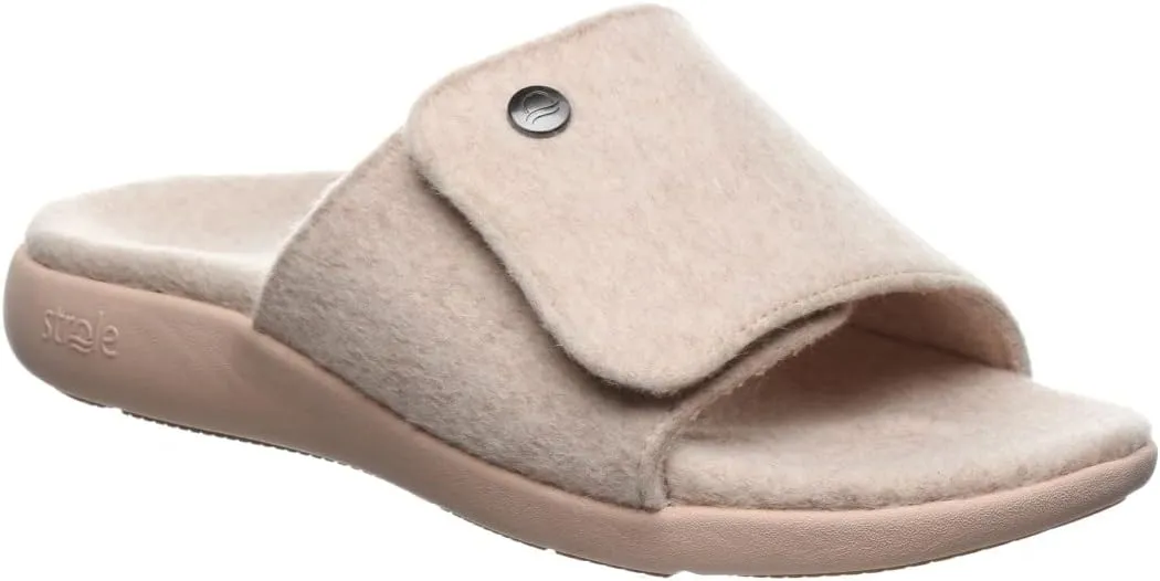 Strole Den Women's Wool Slippers with Orthotic Arch Support