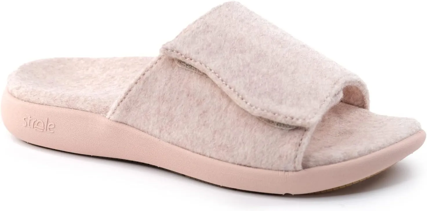 Strole Den Women's Wool Slippers with Orthotic Arch Support