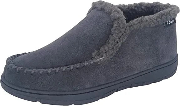 Suede Grey Sherpa Leather Multi-functional Indoor Outdoor Slippers Ankle Budget-friendly Lined Clarks Bootie