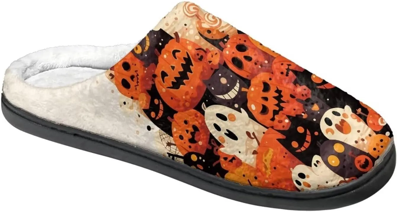 Sugar Skull Girl Grip Slippers Tiger Fluffy House Non Skid Microfiber Women Slipper Winter Indoor Shoes
