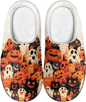 Sugar Skull Girl Grip Slippers Tiger Fluffy House Non Skid Microfiber Women Slipper Winter Indoor Shoes