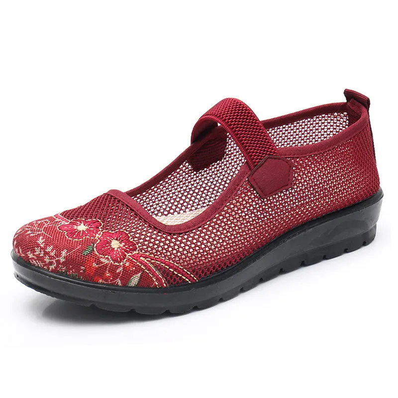 Summer Old Beijing Cloth Lady Female Tennis Breathable Canvas Shoes