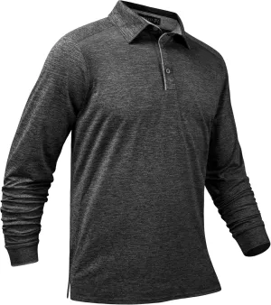 TAPULCO Mens Quick Dry Golf Shirts Casual Athletic Stretch Sports Polo Collared T-Shirts
