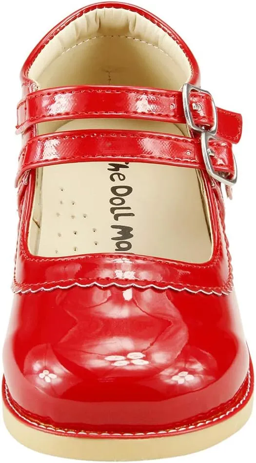 The Doll Maker Girl's Mary Jane Flat for Toddler/Little Kid School Dress Shoes